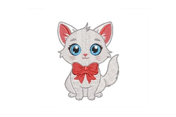 Cute Cat with Bow Tie Embroidery Review