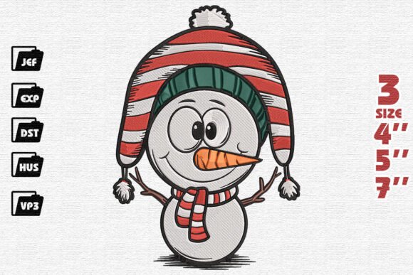 Funny Snowman Christmas Embroidery: A Designer’s Review