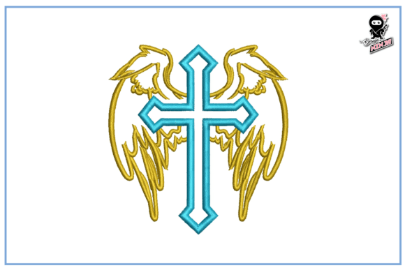 Review: Christian Cross with Wings Embroidery