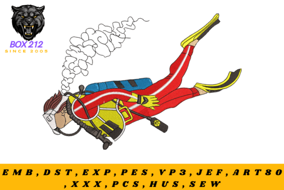 Review: Diver Digital Embroidery Design for Real Projects