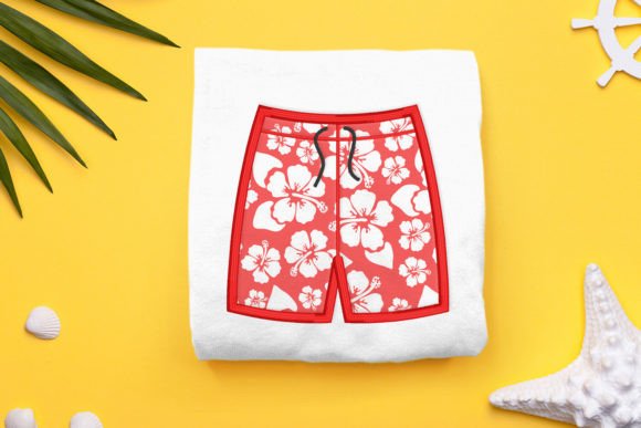 Review: Swim Trunks Shorts Applique Embroidery