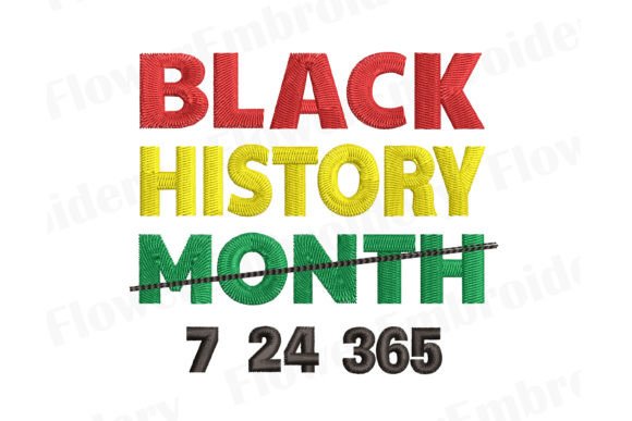 Reviewing Black History Month Machine Embroidery