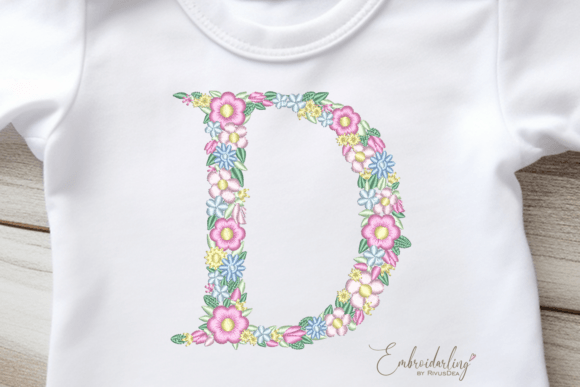 Reviewing Floral Letter D Machine Embroidery for Etsy Shops
