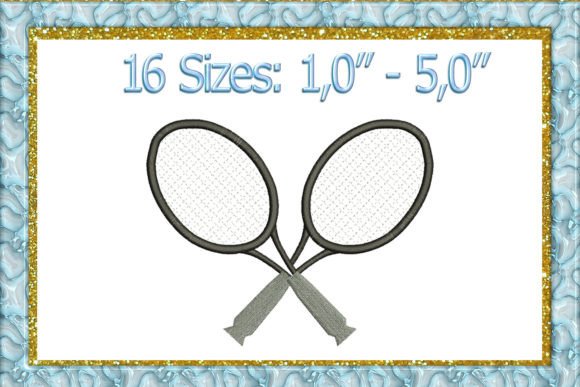 Reviewing the Tennis Racket Embroidery Design